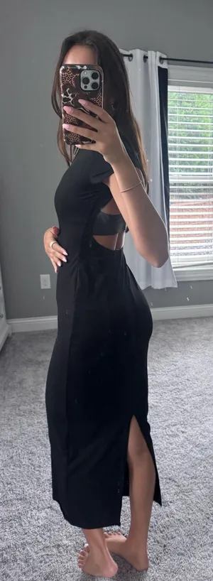 Boohoo Black Backless Dress thumbnail 1
