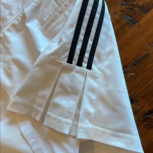 adidas White‎ Athletic tennis skirt with built in shorts. Side zip climacool thumbnail 4