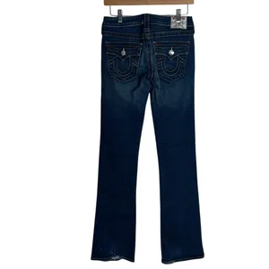 True Religion Women's Becky Bootcut Y2K Section Denim Jeans Blue Size 27‎ thumbnail 2