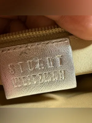 Stuart Weitzman Shimmery Cream Pleated shoulder bag thumbnail 8