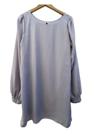 Lulu's Status‎ Update Light Grey Shift Dress Size Large Size​​​ thumbnail 1