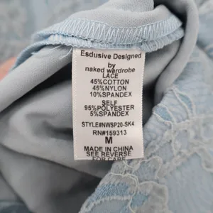 Naked Wardrobe The Statement Light Blue Floral Lace Mini Skirt Womens M thumbnail 6