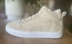 J/Slides NYC Pink Men’s US 8.5 /Unisex EU 42 Shearling Lined High Top Sneakers thumbnail 1