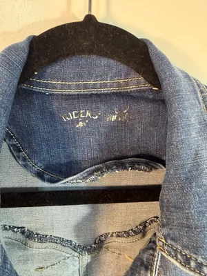Riders by Lee Indigo Women's Denim Jean Jacket Size Small thumbnail 2