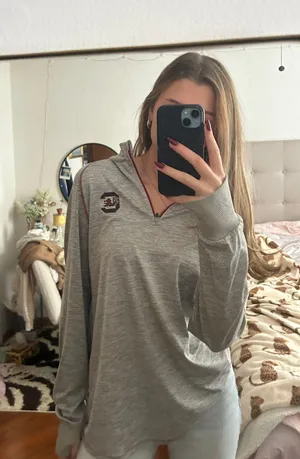 SC Gamecocks athletic zip up Gray thumbnail 1