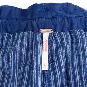 Free People Runyon Oversized Stripe Pants Womens xl Blue Striped Harem Festival thumbnail 4