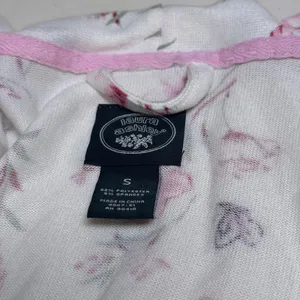Laura Ashley Womens Pink‎ Floral Butterfly Print Robe White Small 3007-S1 thumbnail 4