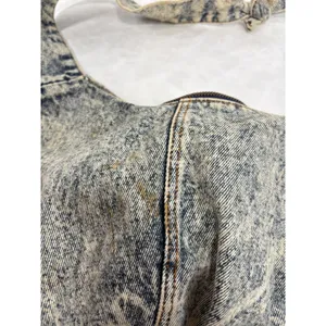 Vintage Y2K 90s Acid Wash Denim Hobo Bag Shane's Logo Retro Slouchy‎ Shoulder thumbnail 6