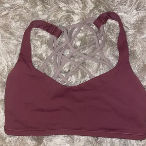 Lululemon Athletica Maroon and Lavender Sports Bra thumbnail 1