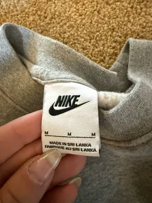 Grey Nike Crewneck Sweatshirt thumbnail 4