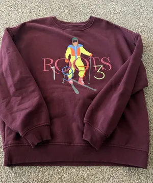 Roots Ski Burgundy Crewneck  thumbnail 1