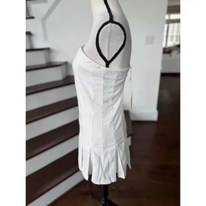NWT Peppermayo Saving Hearts White Strapless Corset Pleat Hem Mini Tennis Dress thumbnail 3