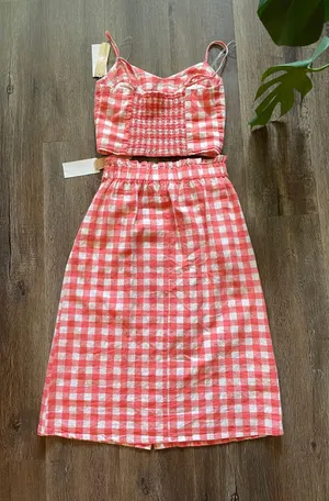 Gianni Bini Gingham Two Piece Set thumbnail 3