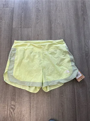 NWT North Face Summer LT Shorts‎ Women's Astro Lime Mist Sage 2.5" Size XL thumbnail 2
