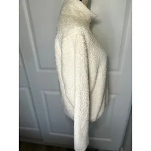 Patagonia Los Gatos 1/4 Zip Fleece‎ Pullover Medium Birch White Sherpa Jacket thumbnail 2