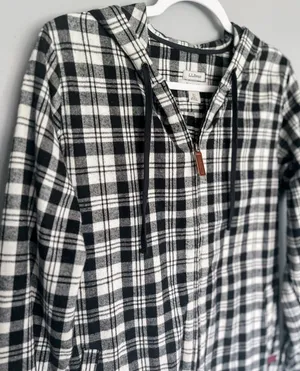 L.L.Bean Plaid Zip Up thumbnail 2
