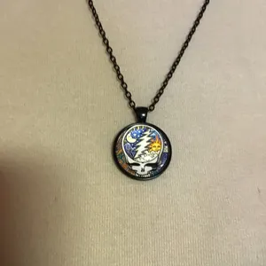 Grateful Dead sun n moon steal your face necklace thumbnail 6