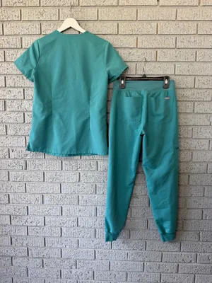Figs Scrub Set Marine Cactus Catarina Top Zamora Joggers Size XXS thumbnail 7