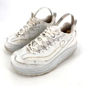 Skechers Women's Shape Ups 11800 Metabolize Sneaker Shoes Silver White‎ Size 6 thumbnail 1