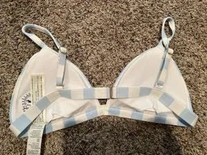 Hollister Blue and white stripped bikini thumbnail 5