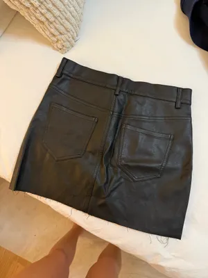 Leather Skirt Black thumbnail 3