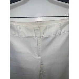 Express Women's Cropped Stretch Pants White Size 5/6‎ Casual Chic thumbnail 2
