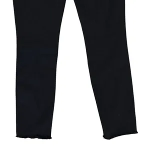 MOTHER Denim High Waisted Looker Ankle Fray Guilty Flash Black Embellished 28 thumbnail 9