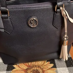 Nine West The Natala Tote features a top zip closure, interior pockets, and shoulder strap thumbnail 2