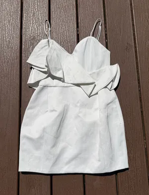 ZARA White Mini Dress thumbnail 1