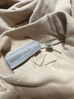 Essential s Fear If God Sand Crewneck Long Sleeve T-Shirt thumbnail 9
