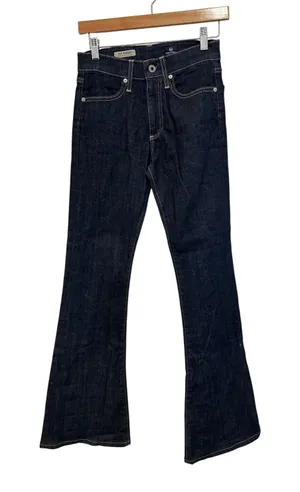 AG Adriano Goldschmied The Farrah 70s Bell Bottom Jeans Dark Wash 26R thumbnail 1
