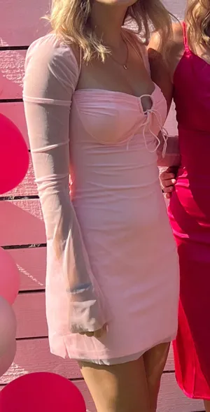 Pink mini formal dress Size XS thumbnail 2