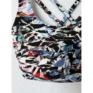 Lululemon Size 6 Multicolor Energy Bra Longline Strappy Sports Bra With Crisscro thumbnail 8