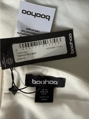 Boohoo White skirt thumbnail 3
