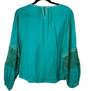 Anthropologie Blink London Sunshine Peasant Top Blouse Size Medium thumbnail 9