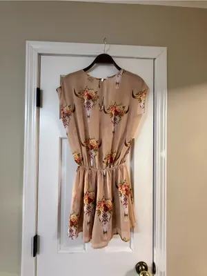 Show Me Your MuMu Blush Floral Keyhole Romper thumbnail 6