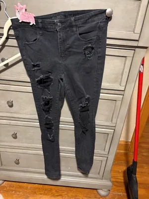 Black American Eagle Jeggings thumbnail 2