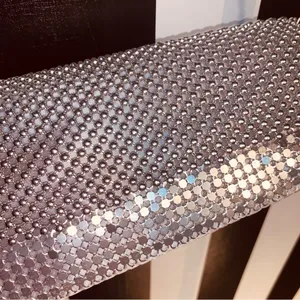 Chainmail Metal Silver Evening Bag 90s Vintage 1994 Like New thumbnail 9