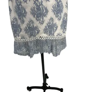 NBD Timantha Lace Bustier Mini Dress‎ Crochet Trim White Blue Size Small thumbnail 7