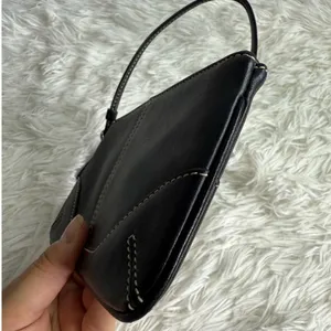 y2k COACH Leatherware Black Wristlet thumbnail 5