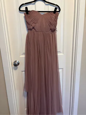 Birdy Grey Mauve tulle Maxi Dress wedding prom party small thumbnail 2
