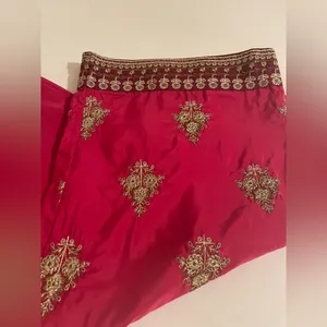 Red Raspberry Embroidered Wide thumbnail 3
