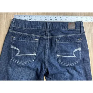 AE AMERICAN EAGLE REAL FLARE WOMENS JEANS 0R 26x29 thumbnail 3