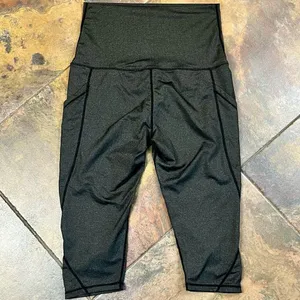 Maacie Maternity High Rise Gray Athletic Leggings M thumbnail 6