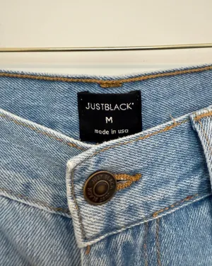 Just Black Denim Skirt Distressed thumbnail 3