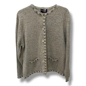 Woolrich buttoned British tan sweater cardigan size XL thumbnail 2