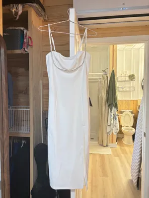 Lulus white midi dress thumbnail 2