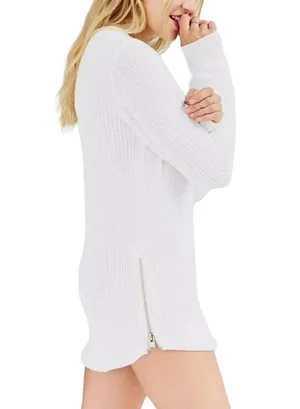 Unif X Urban Outfitters Pullover Waffle Knit Sweater - Cream - Small thumbnail 8