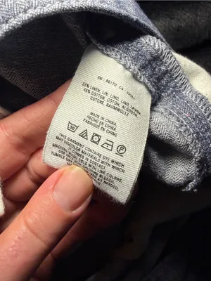 Pilcro x Anthropologie Linen Blend Wide Leg Lightweight Chambray Pants 12. thumbnail 7