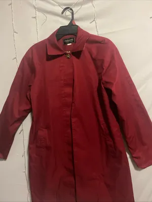 Women's Red Trench Coat thumbnail 4